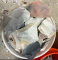 Rare Heated Novaculite Spalls with Some Color- 10 lb Lot