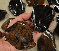 Black and Mahogany Obsidian 2-4 inch Mix (per lb)
