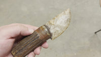 Stone Bladed Knife with Deer Antler Handle - #2 made in 2023
