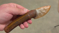 Small Stone Bladed Knife with Deer Antler Handle - #3 made in 2023

