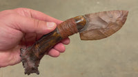 Stone Bladed Knife with Deer Antler Handle - #6 made in 2023
