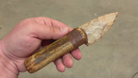 Stone Bladed Knife with Deer Antler Handle - #5 made in 2023
