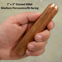 1 inch domed percussion solid copper flintknapping billet tool