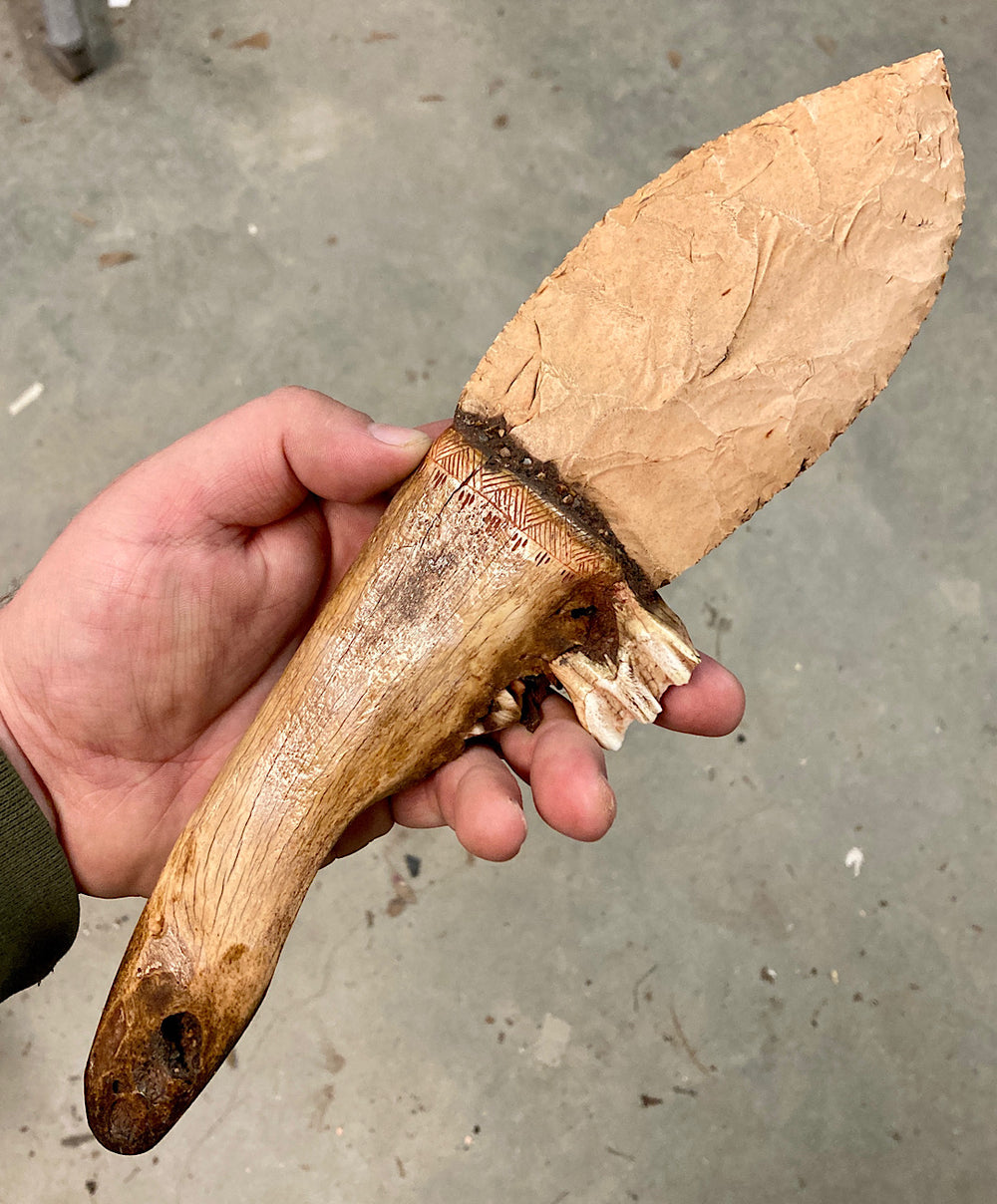 Buffalo Jaw Bone Knife - #3 made in 2021