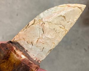 Buffalo Jaw Bone Stone Bladed Knife - #4 made in 2021