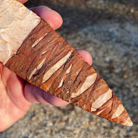 Knapped Stone Dagger with Gut Wrap - From the Keeper Case