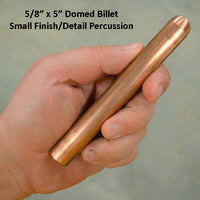 5/8 domed solid copper domed percussion flintknapping billet