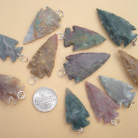 agate and jasper Indian arrowhead jewelry
