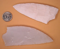 medium stone flint chert knife blades for knifemaking
