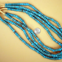 full strands of old blue padre trade beads