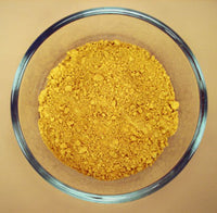 Bright yellow natural earth ochre paint pigment
