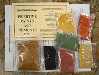 contents of the natural primitive earth ochre paint and pigments kit
