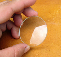 fire glass magnifying lens for making primitive fire
