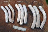 size comparison of different deer antler billet flint knapping tools
