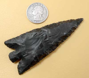 Indian stone arrowhead spear point