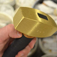 Quality square headed brass spalling hammer