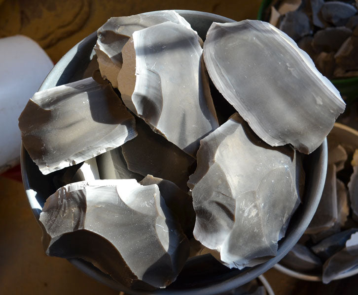 Georgetown Flint Spalls, Medium Box- Flint Knapping Stone | GoKnapping