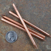 4 pack of clipped 20d, 4 gauge copper nails for delrin flakers