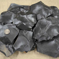 12 lbs of dacite material for flintknapping stone