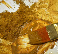 dark yellow primitive paint and pigments natural earth ochre
