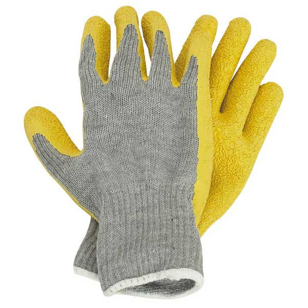 Extra large latex coated flintknapping safety gloves
