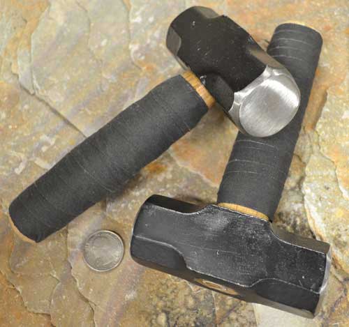 steel spalling hammer tool for flintknapping