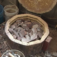 Heat treating chert and flint using kiln
