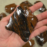 small spall of mahogany obsidian