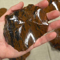 banded mahogany obsidian glass spalls for flintknapping