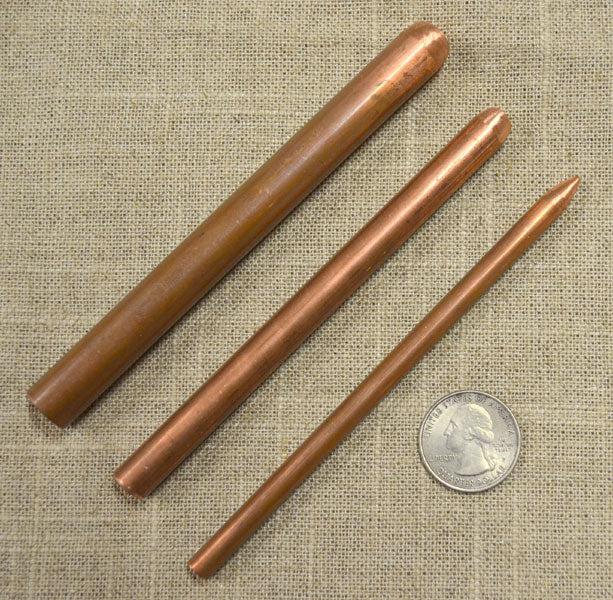 solid copper punches tools for flintknapping