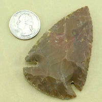Stone indian arrowhead flint spear point