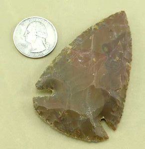 Stone indian arrowhead flint spear point