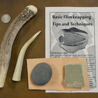 traditional antler flintknapping tools knap pack