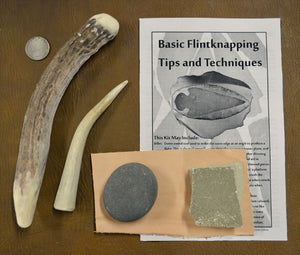 Possible flint knapper's tool kit, Associated with a featur…
