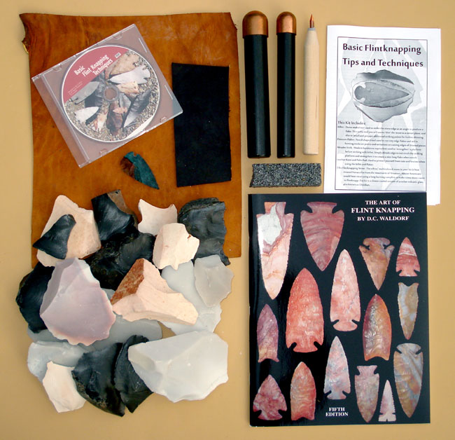 ARCVOX Flint Knapping Tool Kit for Pros & Beginners, DIY Obsidian Crafting  Tool Set, Stone Age Volcanic Glass Craftsman Tools, Pressure Flakers