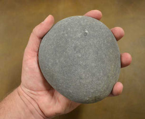 extra large hammerstone for spalling flintknapping rock and stone